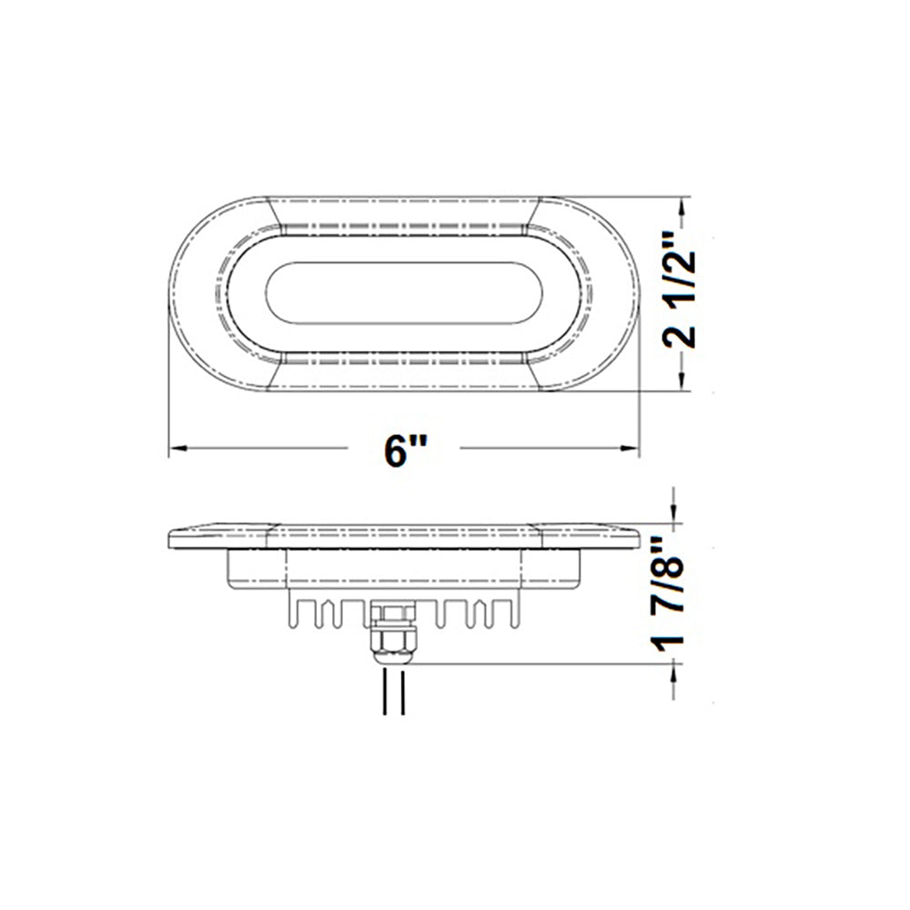Scandvik Flush Mount Spreader Light 1030V White 41343P
