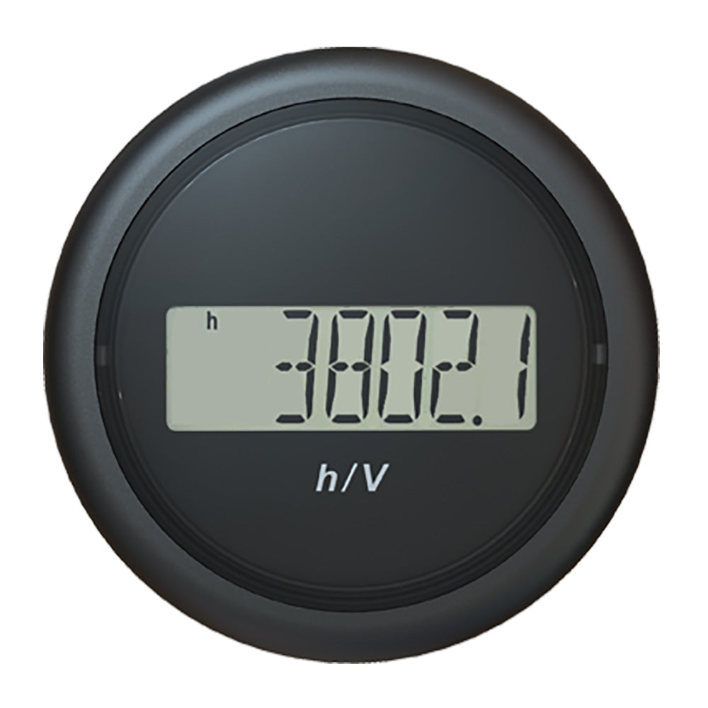 Veratron 52MM 2116 ViewLine Hour CounterVoltmeter Black B00005302