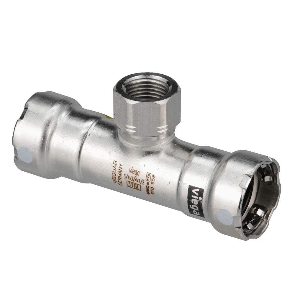 Viega MegaPress 316 FKM Tee wFPT 114 x 114 x 12 FPT 91865