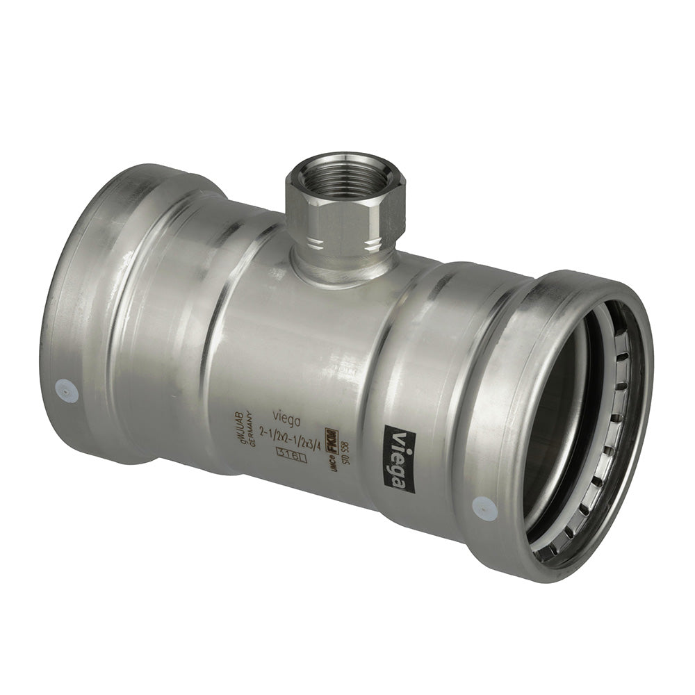 Viega MegaPress 316 FKM Tee wFPT 4 x 4 x 34 FPT 98430