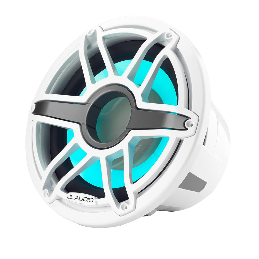 JL Audio M7 12 Marine Subwoofer wGloss White Sport Grille Transflective LED Lighting M712IBSGwGwi4 0100328700