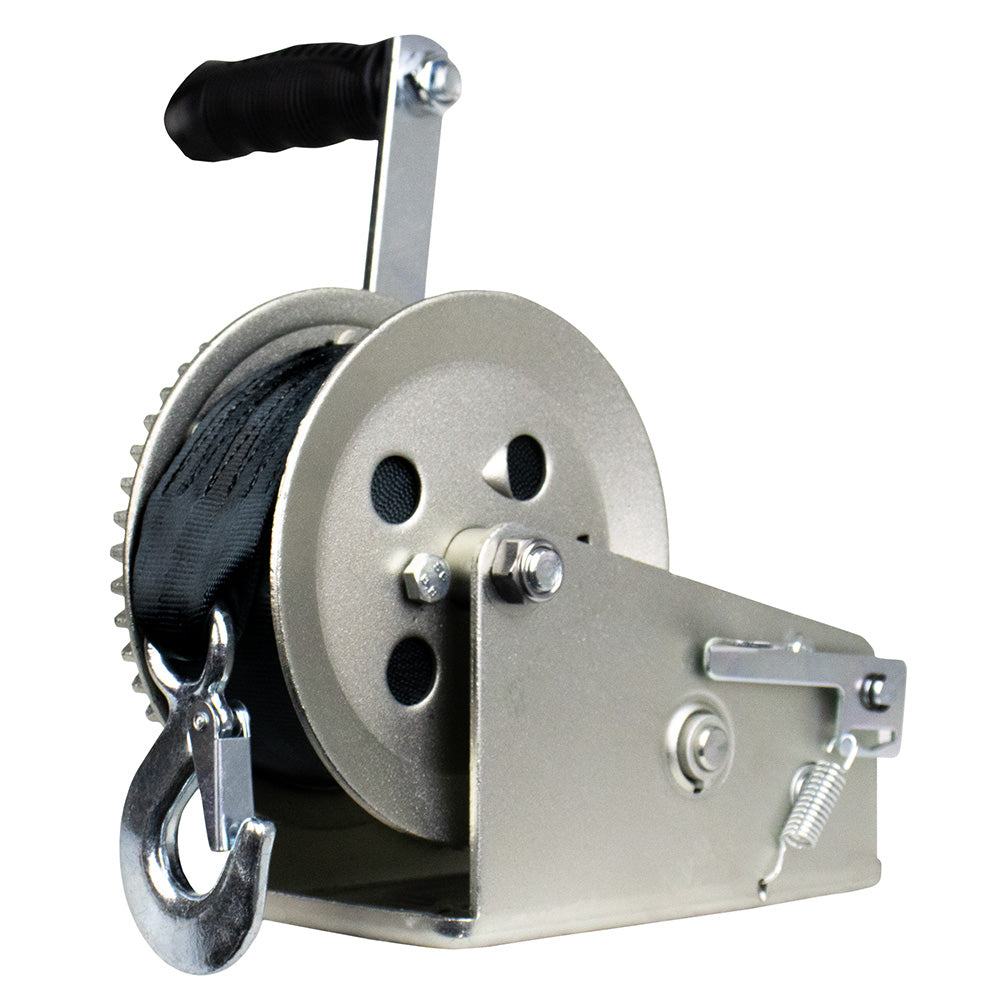 Powerwinch Utility Series Winch 2500lb 2 Speed 6 Crank Arm Zinc 21500W25006ZR