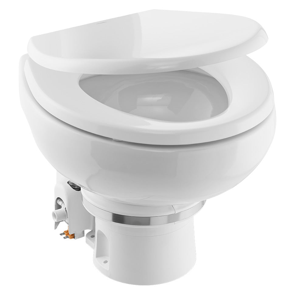 Dometic MasterFlush 7160 White Electric Macerating Toilet wOrbit Base Raw Water Flush 24V 9610007275