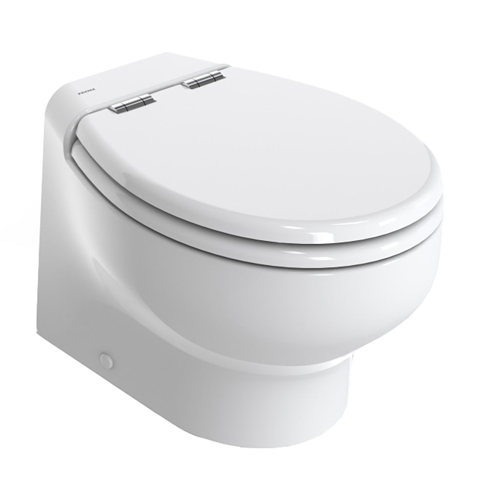 Thetford Silence Plus 2G wWood Polyester Soft Close Seat Standard Solenoid Short White 24V TS2G024DWD00C00