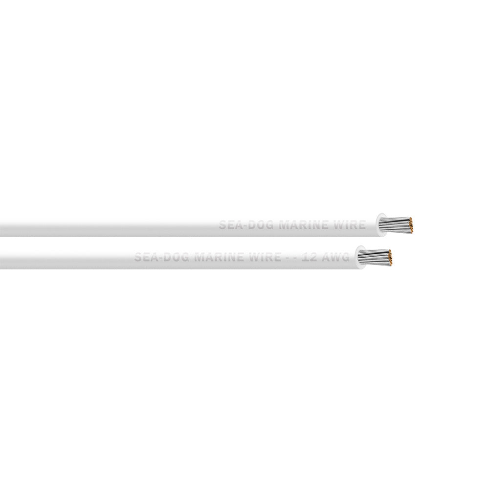 SeaDog 12 AWG White Primary Wire 100 8012052