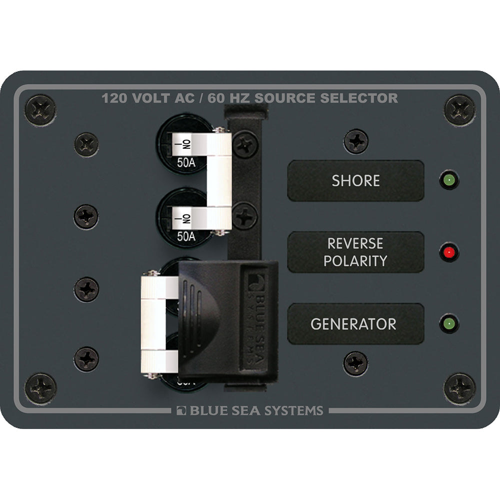 Blue Sea 8061 AC Toggle Source Selector 120V AC 50AMP 8061