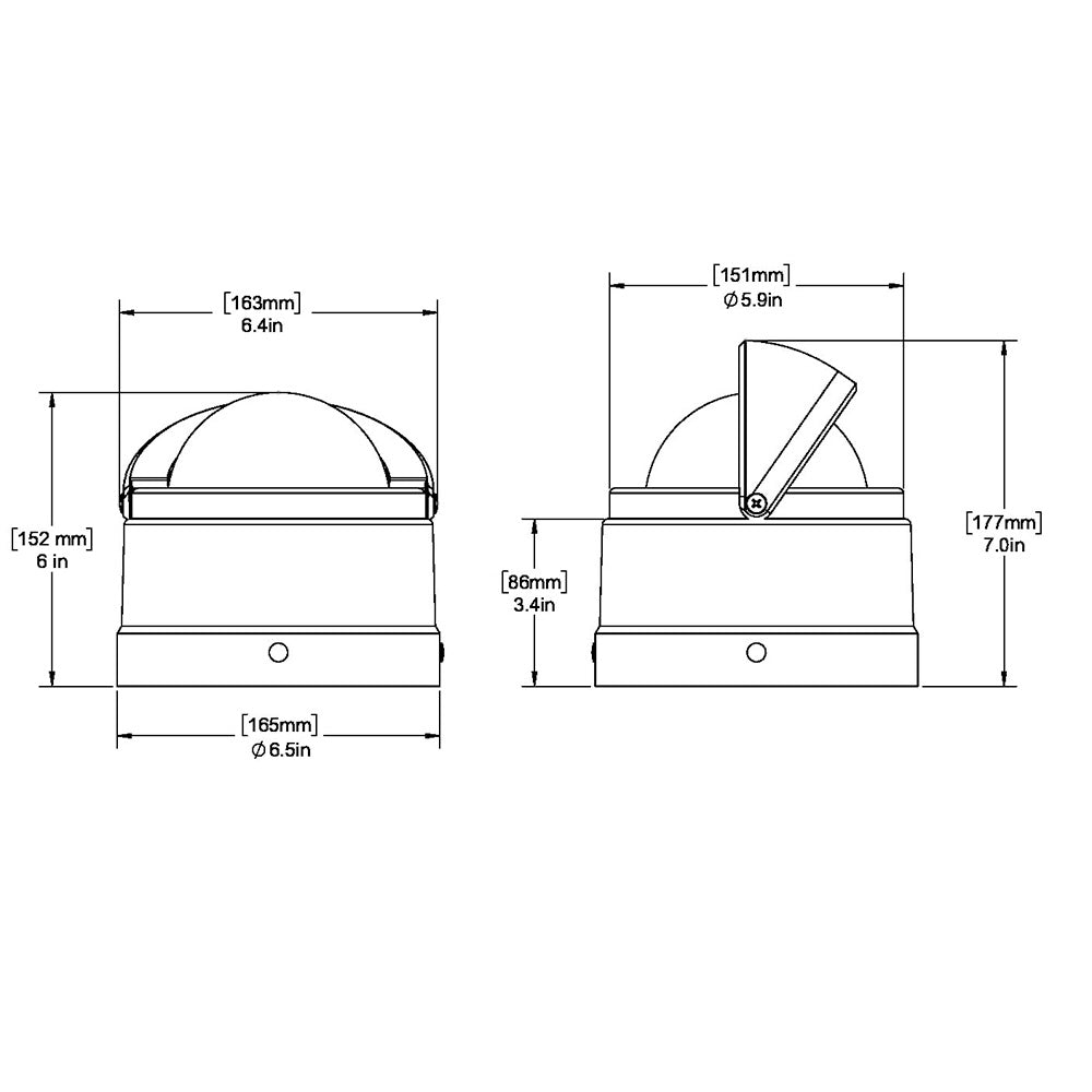 Ritchie DNW200 Navigator Compass Binnacle Mount White DNW200