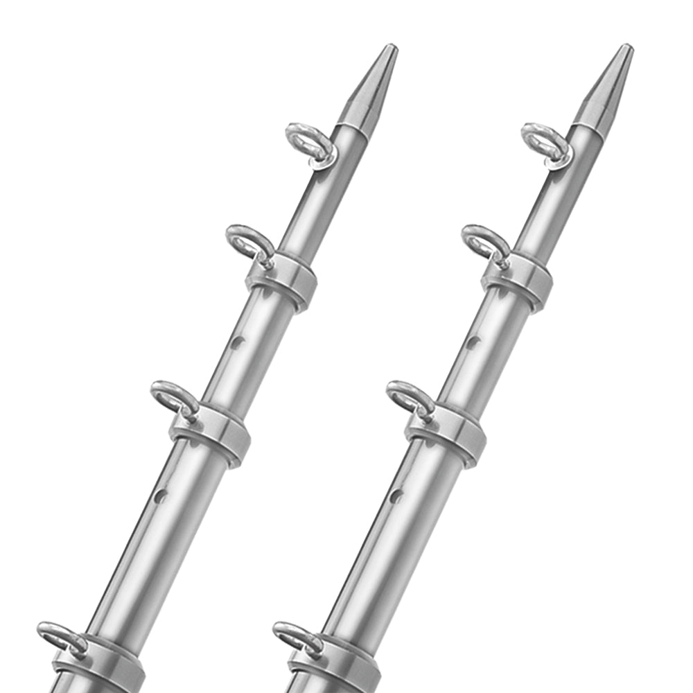 TACO 15 Telescopic Outrigger Poles HD 112 SilverSilver OT0542VEL15HD
