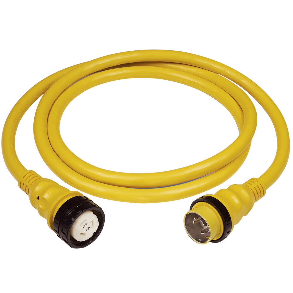 Marinco 50Amp 125250V Shore Power Cable 50 Yellow 6152SPP