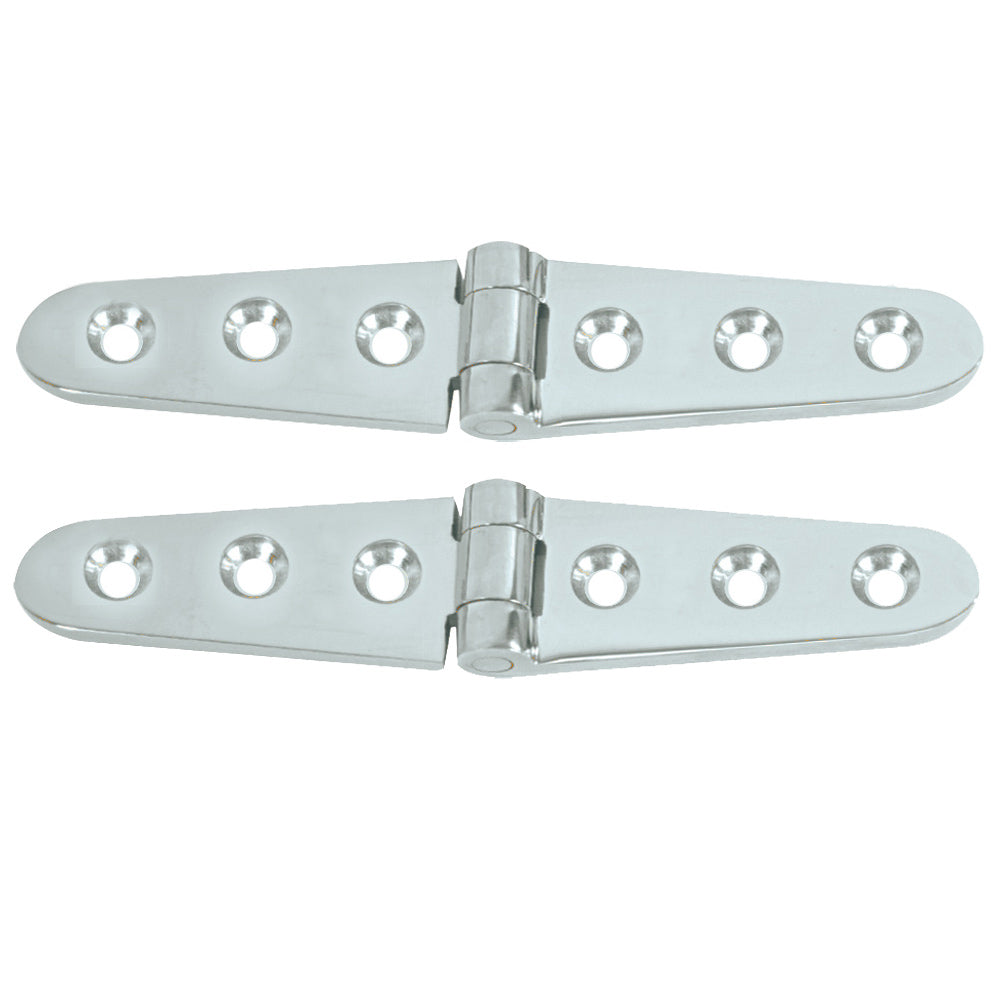 Whitecap Strap Hinge CPBrass 6 x 118 Pair S0605C