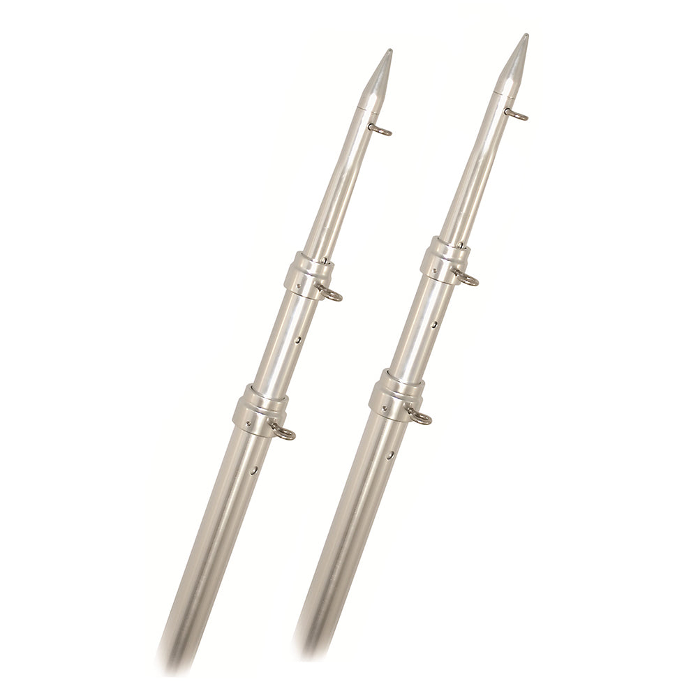 Rupp Top Gun Telescoping Outrigger Poles AluminumSilver 15 A01500TEL