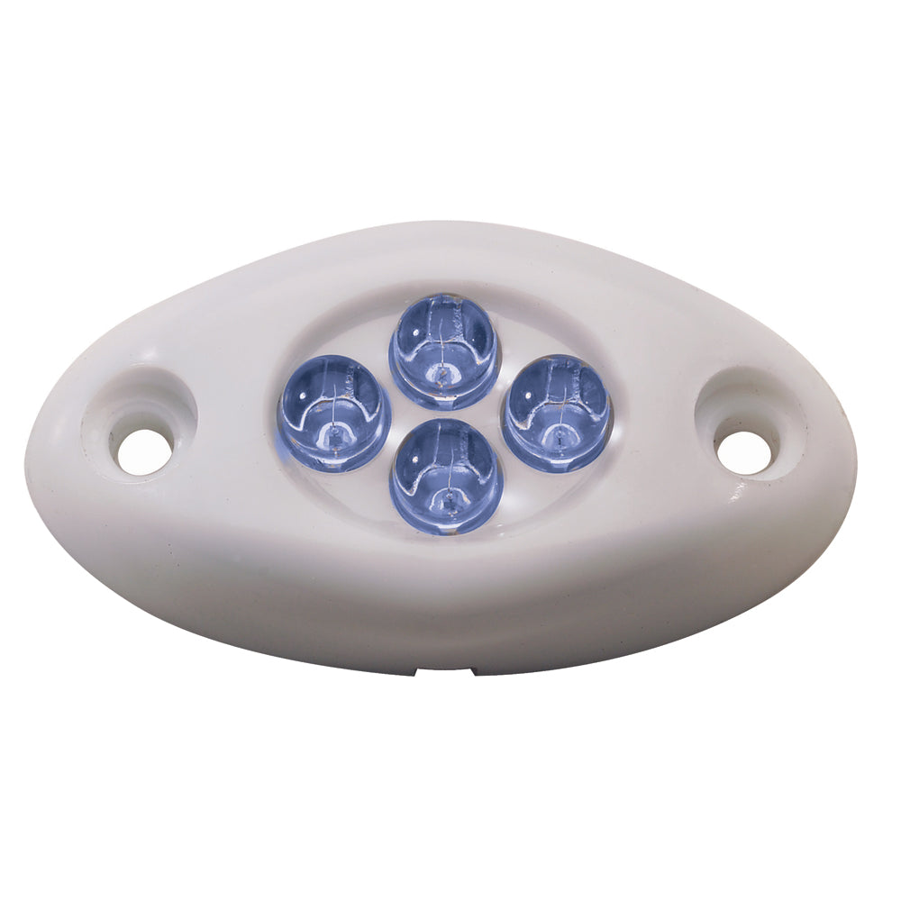 Innovative Lighting Courtesy Light 4 LED Surface Mount Blue LEDWhite Case 00421007