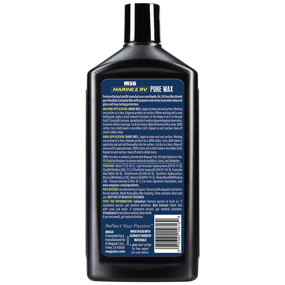 Meguiars 56 BoatRV Pure Wax 16oz M5616