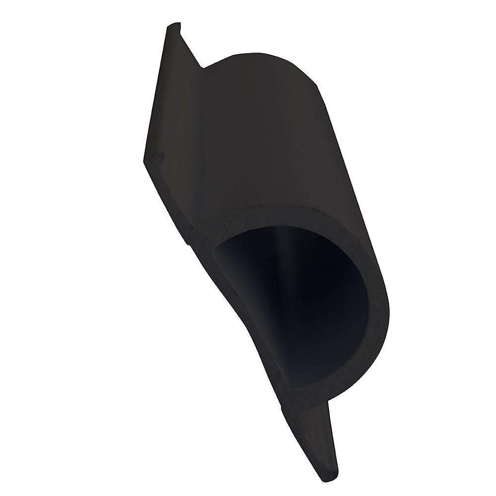 Dock Edge Standard D PVC Profile 16 Roll Black 1193F