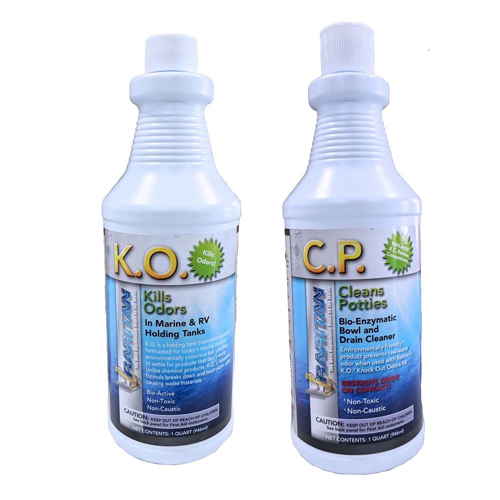 Raritan Potty Pack wKO Kills Odors CP Cleans Potties 1 of Each 32oz Bottles 1PPOT