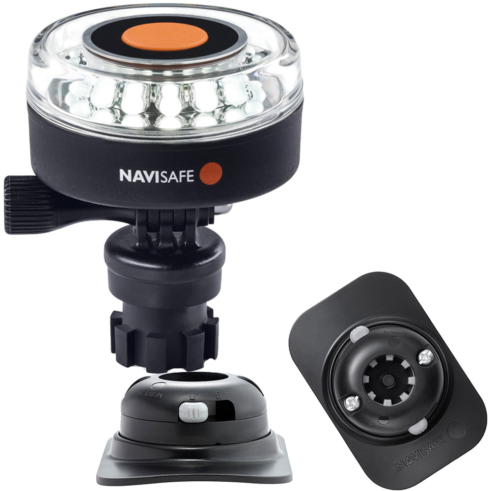 Navisafe Navilight 360 2NM White wNavimount Base RIB Mount Black 040KIT2