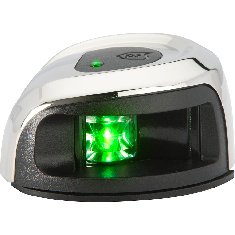 Attwood LightArmor Deck Mount Navigation Light Stainless Steel Starboard green 2NM NV2012SSG7
