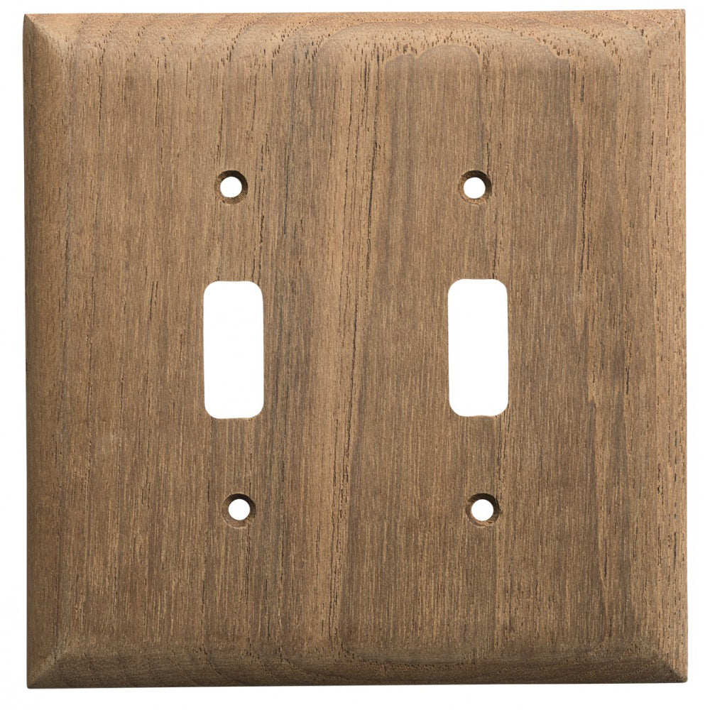 Whitecap Teak 2Toggle SwitchReceptacle Cover Plate 60176