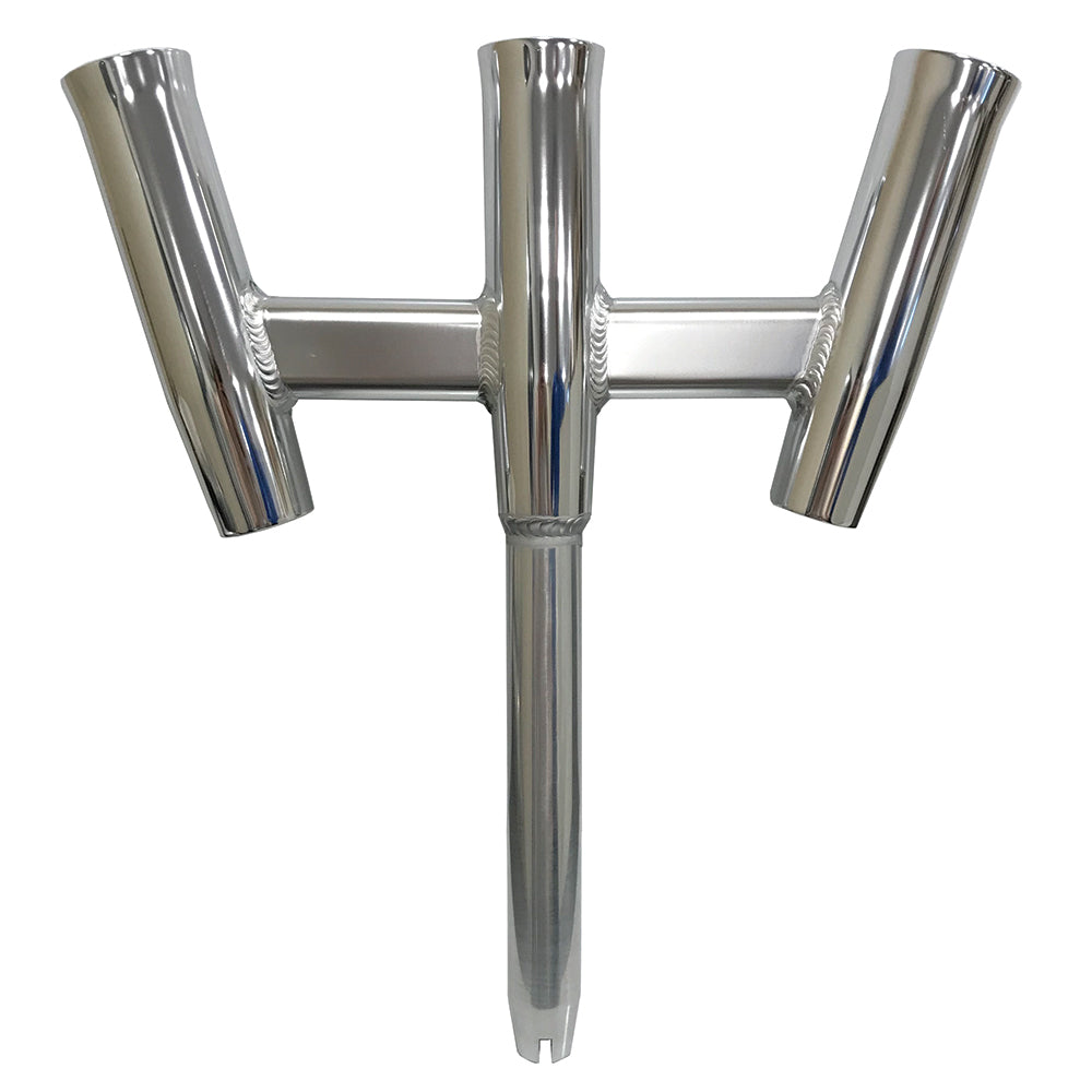 Tigress GS Trident Rod Holder Straight Butt Polished Alumunim 881601