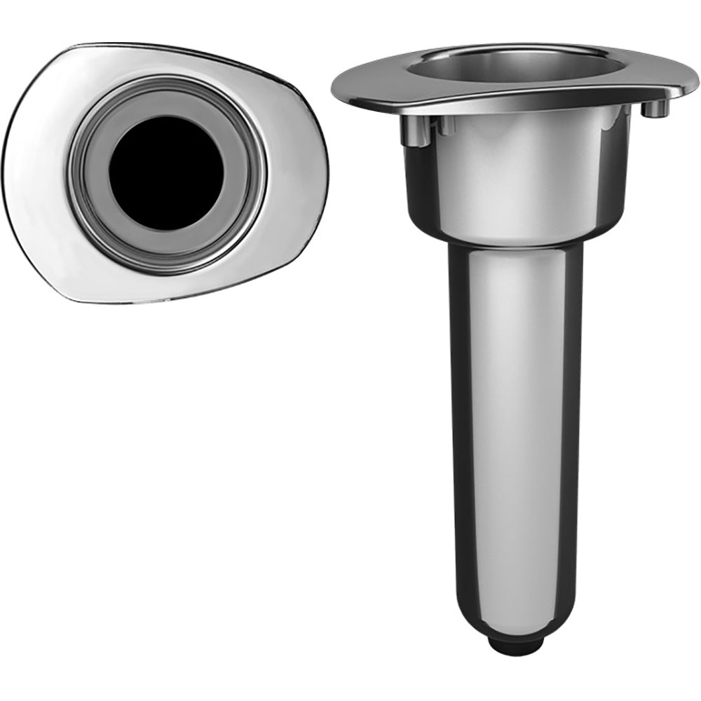 Mate Series Elite Screwless Stainless Steel 0 Rod Cup Holder Drain Oval Top C2000DS