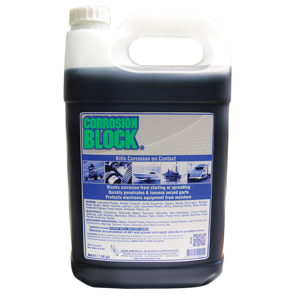 Corrosion Block Liquid 4Liter Refill NonHazmat NonFlammable NonToxic 20004