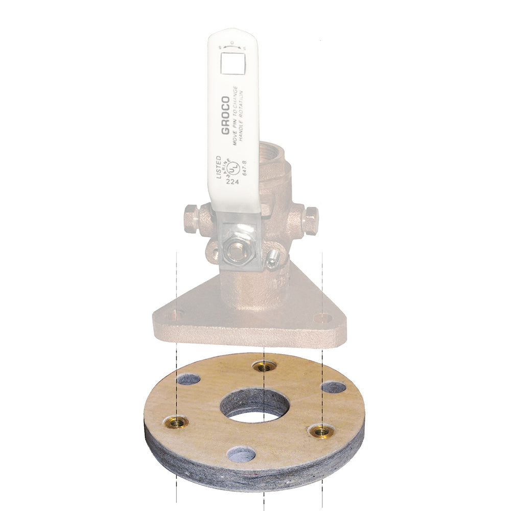 GROCO Backing Block f114 112 Seacocks BB2