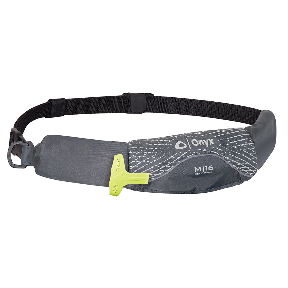 Onyx M16 Manual Inflatable Belt Pack PFD Grey 13090070100419