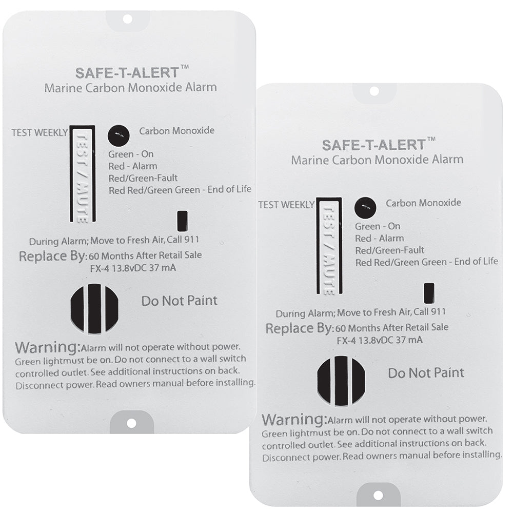 SafeTAlert FX4 Carbon Monoxide Alarm 2Pack FX4MARINE2PACK