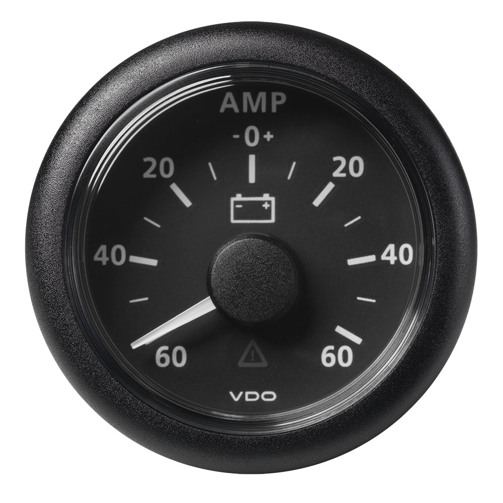 Veratron 52MM 2116 ViewLine Battery Status Gauge 6060AMP Black Dial Bezel A2C59512328