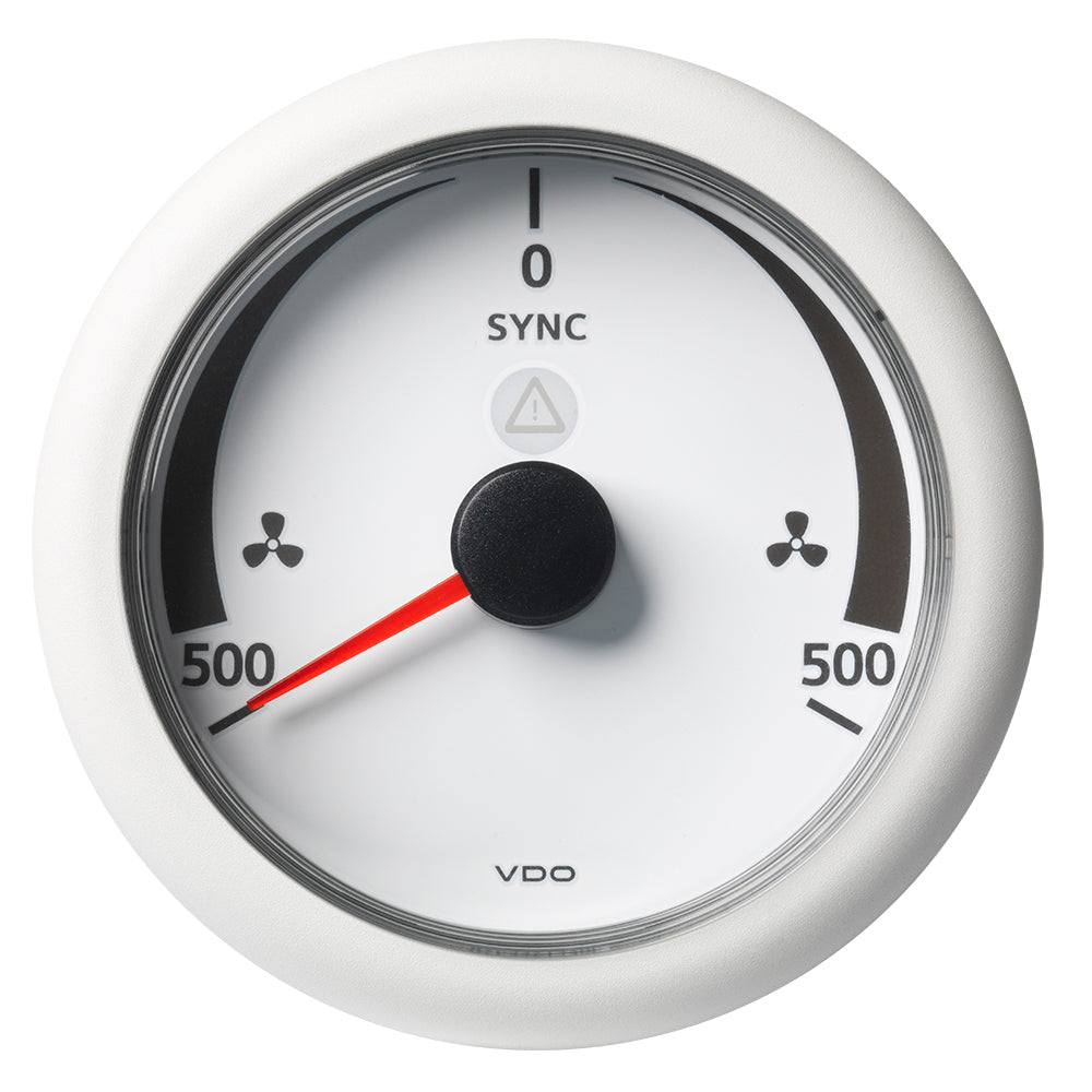 Veratron 338 85MM ViewLine Synchronizer 500500 RPM 8 to 32V White Dial Bezel A2C59512403