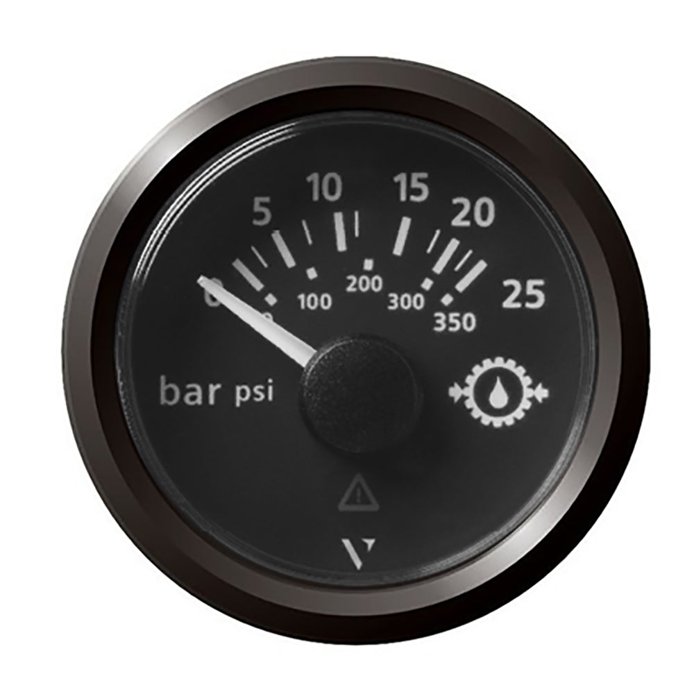 Veratron 52MM 2116 ViewLine Transmission Oil Pressure 25 Bar350 PSI Black Dial Triangular Bezel A2C59514139