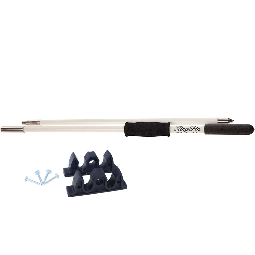 Panther 12 King Pin Anchor Pole 2Piece White KPP120W