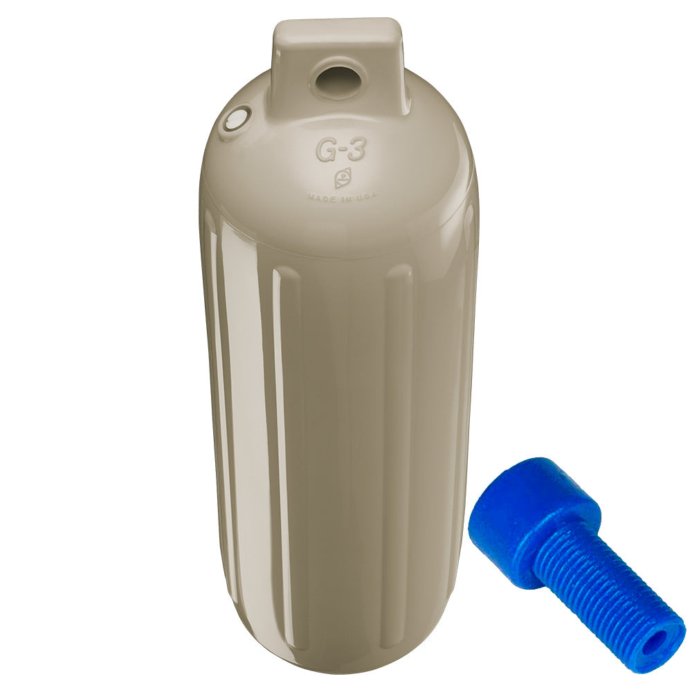 Polyform G3 Twin Eye Fender 55 x 19 Sand wAdapter G3 SAND WAIR ADAPTER
