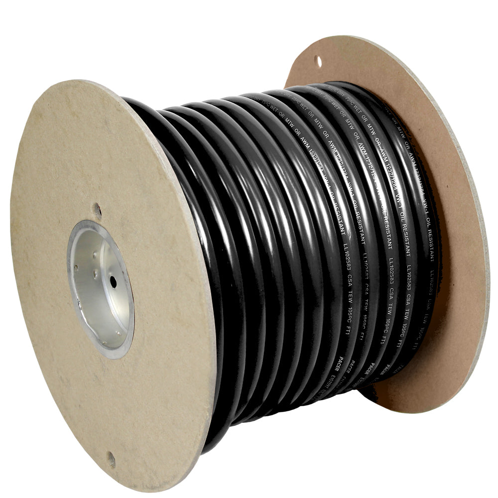 Pacer Black 40 AWG Battery Cable 100 WUL40BK100