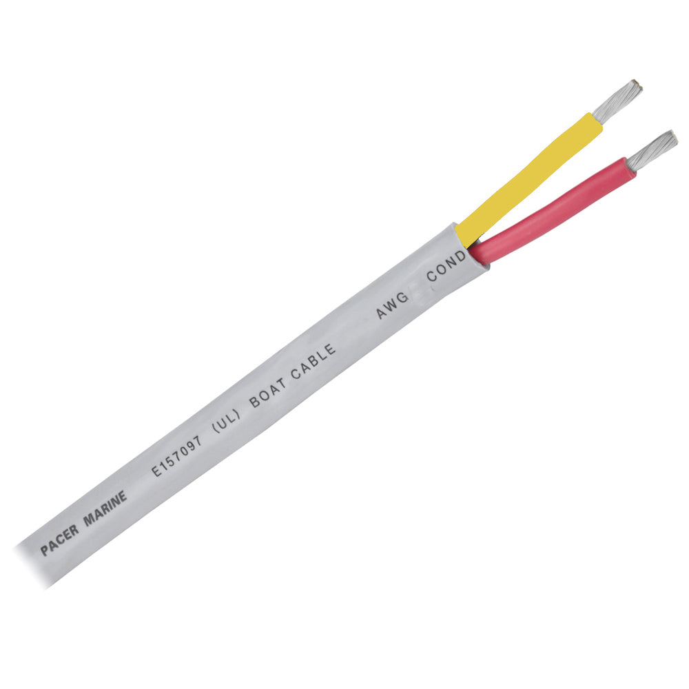 Pacer 102 AWG Round Safety Duplex Cable RedYellow 100 WR102RYW100
