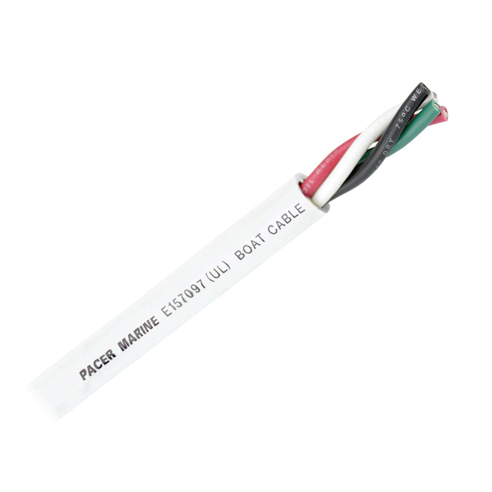Pacer Round 4 Conductor Cable 100 104 AWG Black Green Red White WR104100