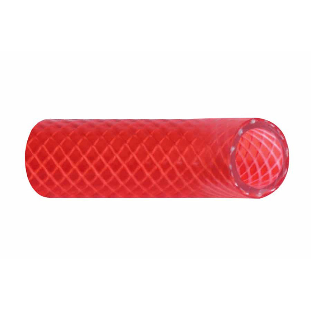Trident Marine 58 Reinforced PVC FDA Hot Water Feed Line Hose Drinking Water Safe Translucent Red Sold by the Foot
