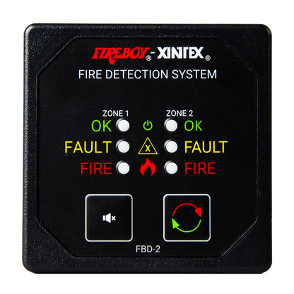 FireboyXintex Two Zone Detection  Alarm Panel  258 Display  1224V DC FBD2R