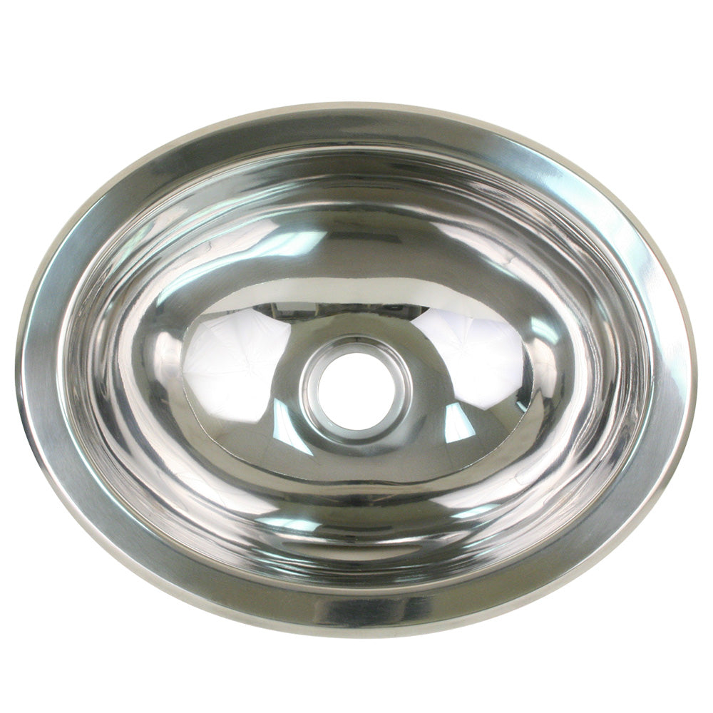 Scandvik Polished SS Oval Sink  1325 x 105 10280