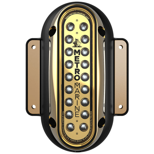 Metro Marine HighOutput Vertical Surface Mount Light wIntelligent Monochromatic LEDs  Green 45 Beam FSME1VG345