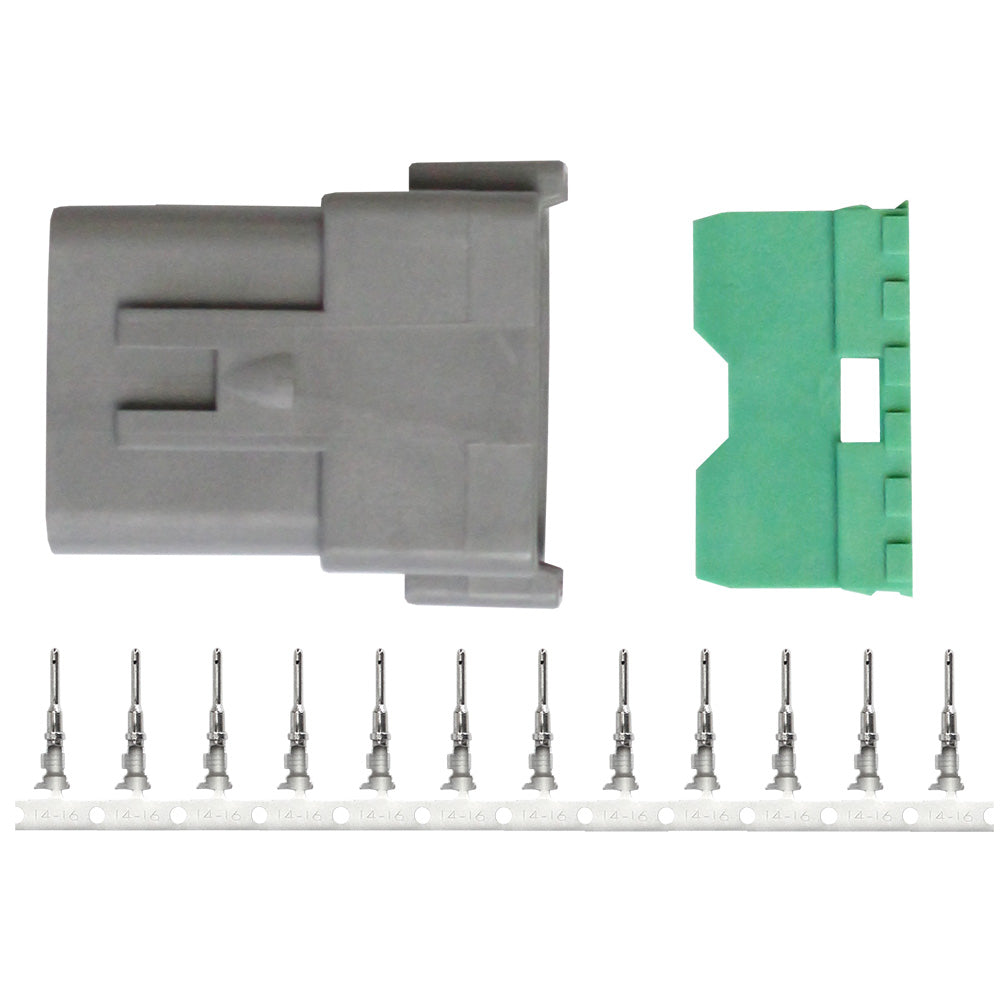 Pacer DT Deutsch Receptacle Repair Kit  1418 AWG 12 Position TDT04F12RP