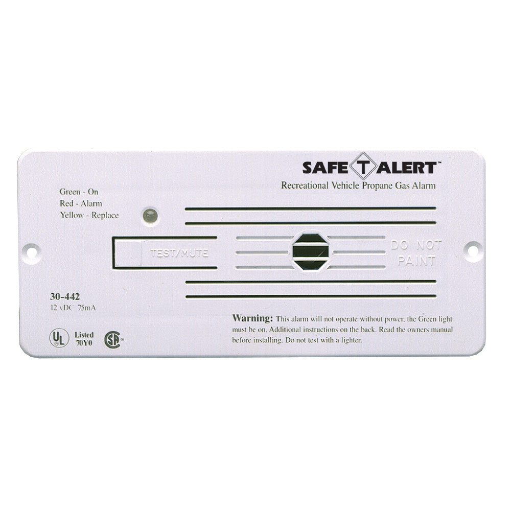 SafeTAlert 30 Series 12V RV Propane Alarm  White 30442PWT