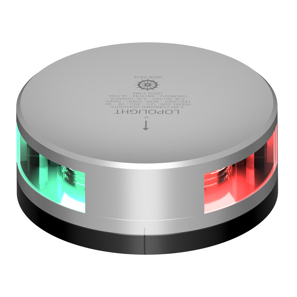 Lopolight Combined Sidelight  2NM  Silver Housing wFB Base 201003FB