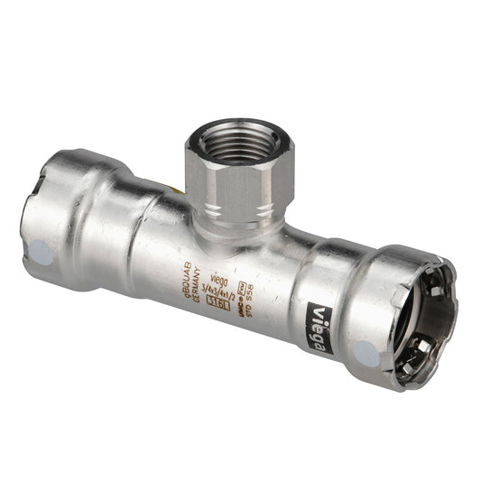 Viega MegaPress 316 FKM Tee wFPT  2 x 2 x 12 FPT 91895