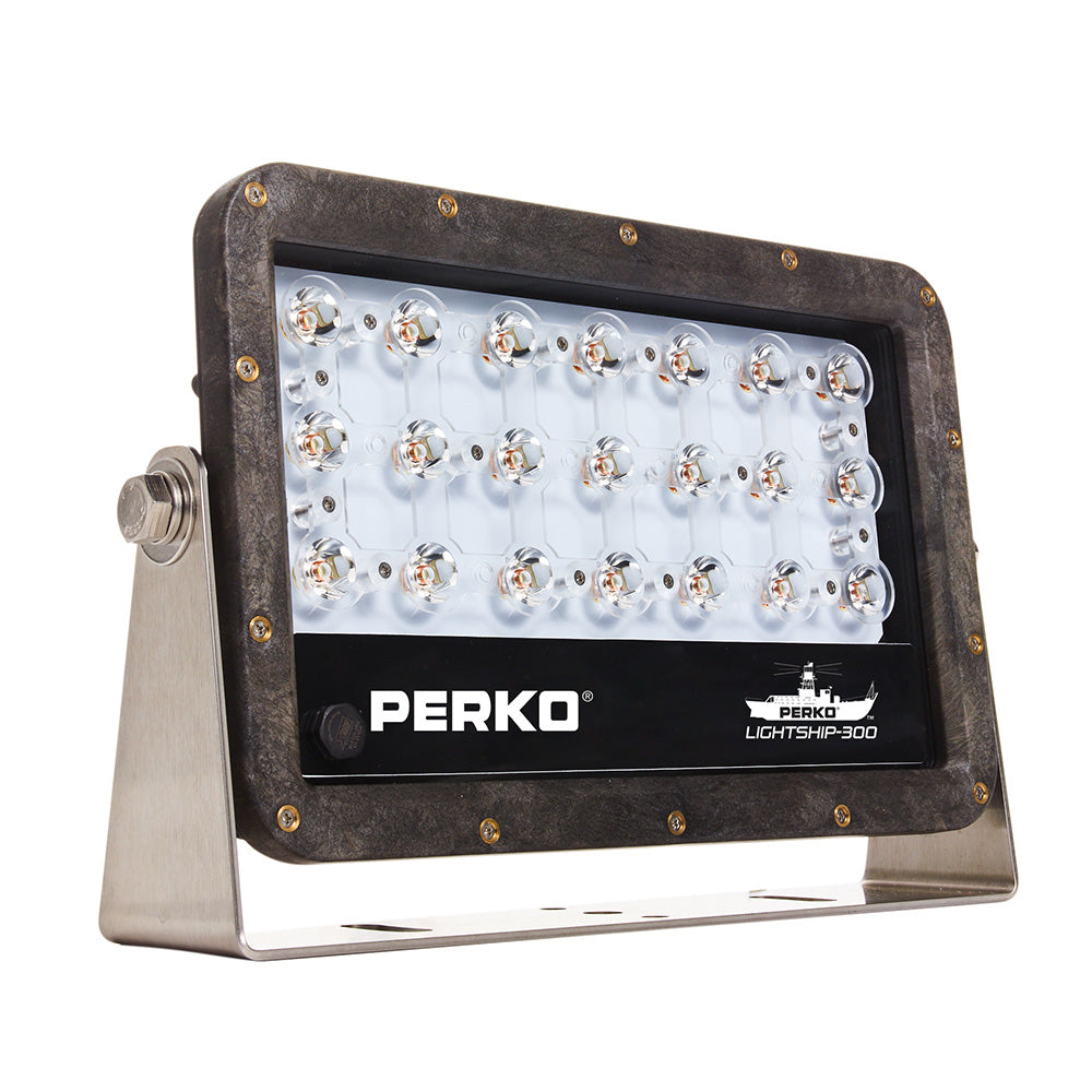 Perko Lightship 100 LED High Performance Floodlight  1224V  Black 1643100F0B