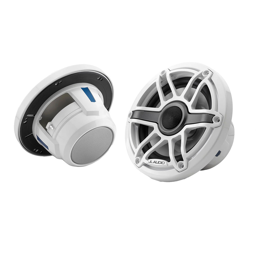 JL Audio M6 Series 65 Marine Coaxial Speakers wGloss White Sport Grille  M6650XSGwGw 0100309000