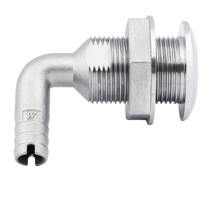 Whitecap 112 Duplex Stainless Steel 90 Degree ThruHull Fitting 6581X