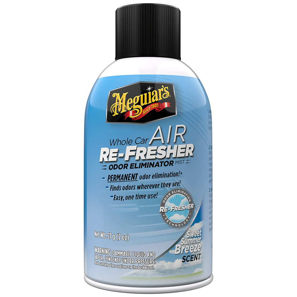 Meguiars Whole Car Air Refresher Odor Eliminator  Summer Breeze Scent G16602