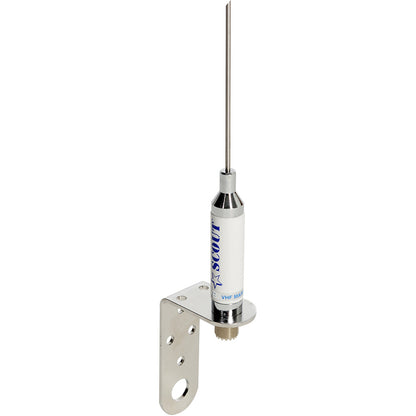 Scout 3 Stainless VHF Whip 3dB wBracket fSailboats  No Cable PF AN NVHF00012T