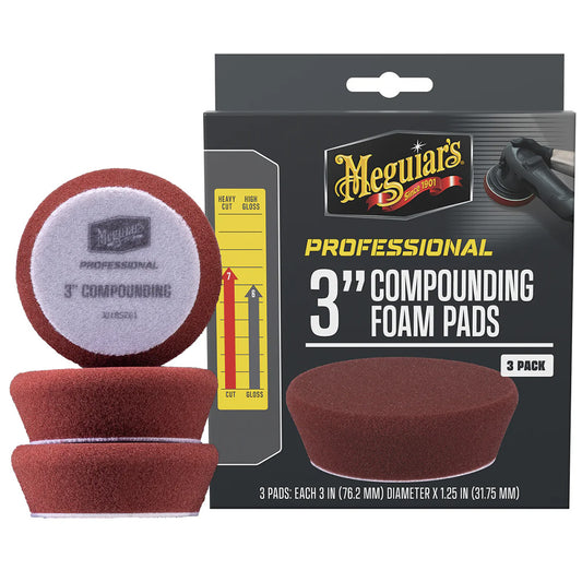 Meguiars Professional 3 Compound Foam Pads 3Pack M3CFP3